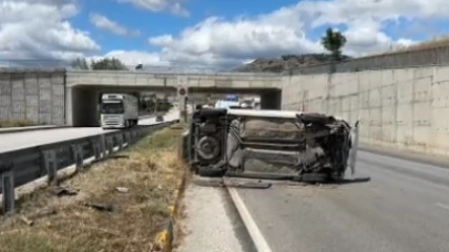 Kastamonu’da otomobil devrildi: 2 yaralı