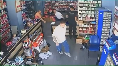 Arkadaşına şaka yapmak isterken esnafı korkuttu