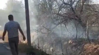 Malatya'da bahçe yangını!