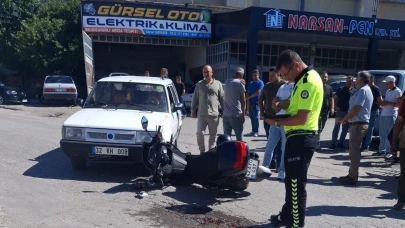 Konya'da otomobille motosiklet çarpıştı: 1 yaralı