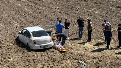 Osmaniye’de otomobil tarlaya uçtu! 3 yaralı