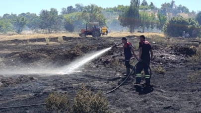 Burdur'da ceviz bahçesi ve 5 dönüm tarım arazisi yandı