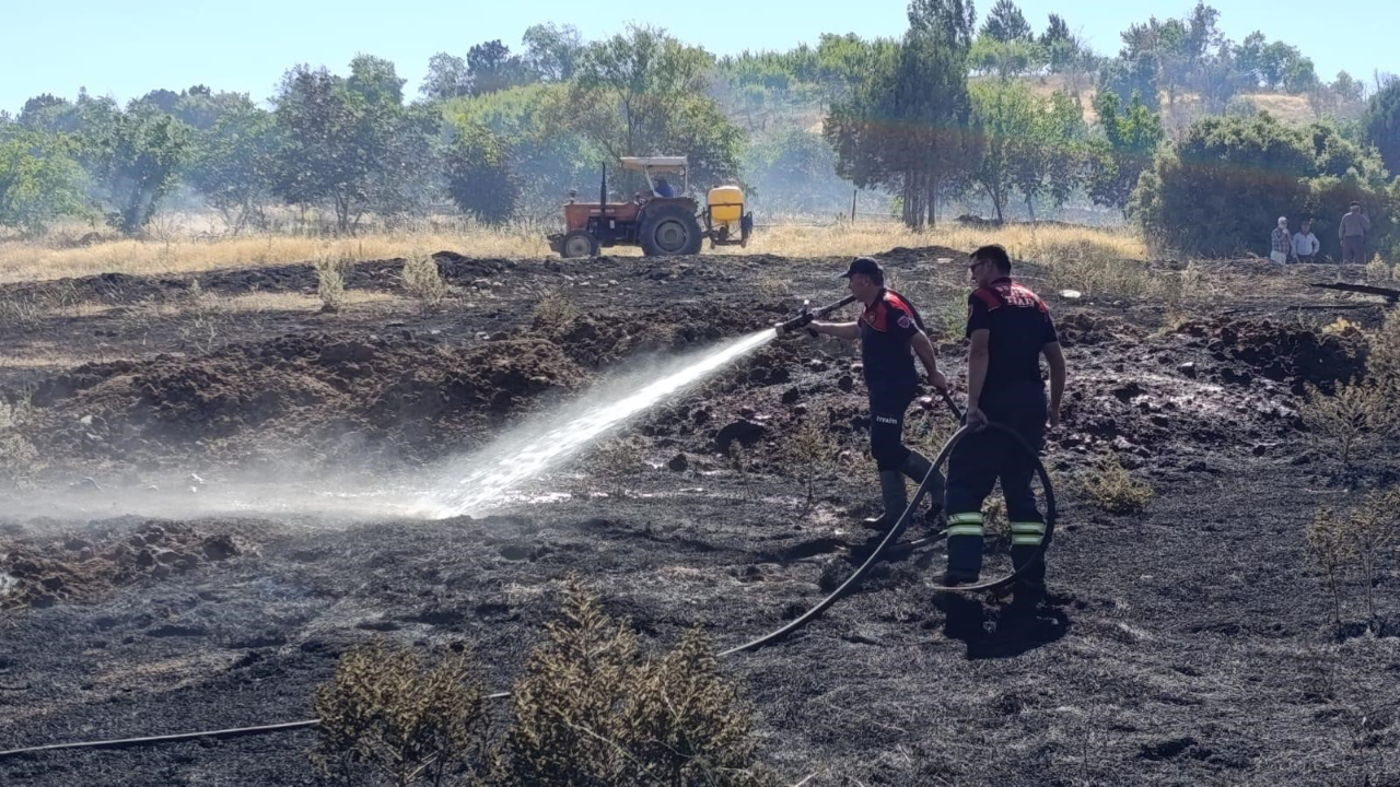 Burdur'da ceviz bahçesi ve 5 dönüm tarım arazisi yandı