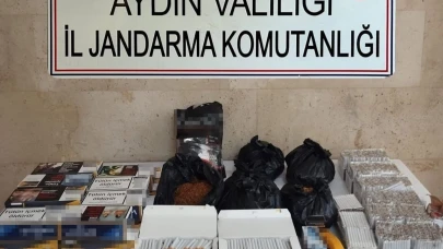 Aydın'da binlerce bandrolsüz sigara ele geçirildi