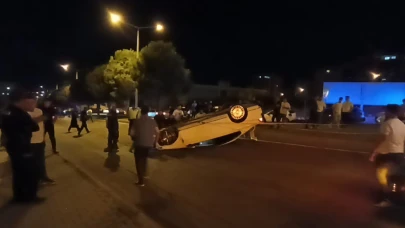 Kahramanmaraş'ta otomobil takla attı! 1 ağır yaralı