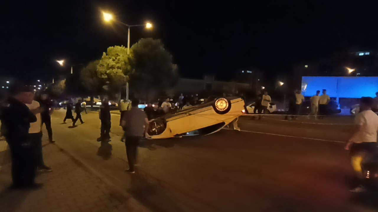 Kahramanmaraş'ta otomobil takla attı! 1 ağır yaralı