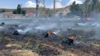 Hakkari'de yaklaşık bin 500 bağ ot kül oldu