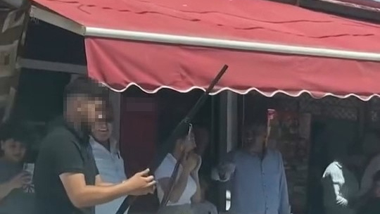Bursa’da asker uğurlamasında mermi yağmuru