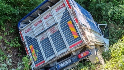 Manyas’ta trafik kazası: 1 yaralı
