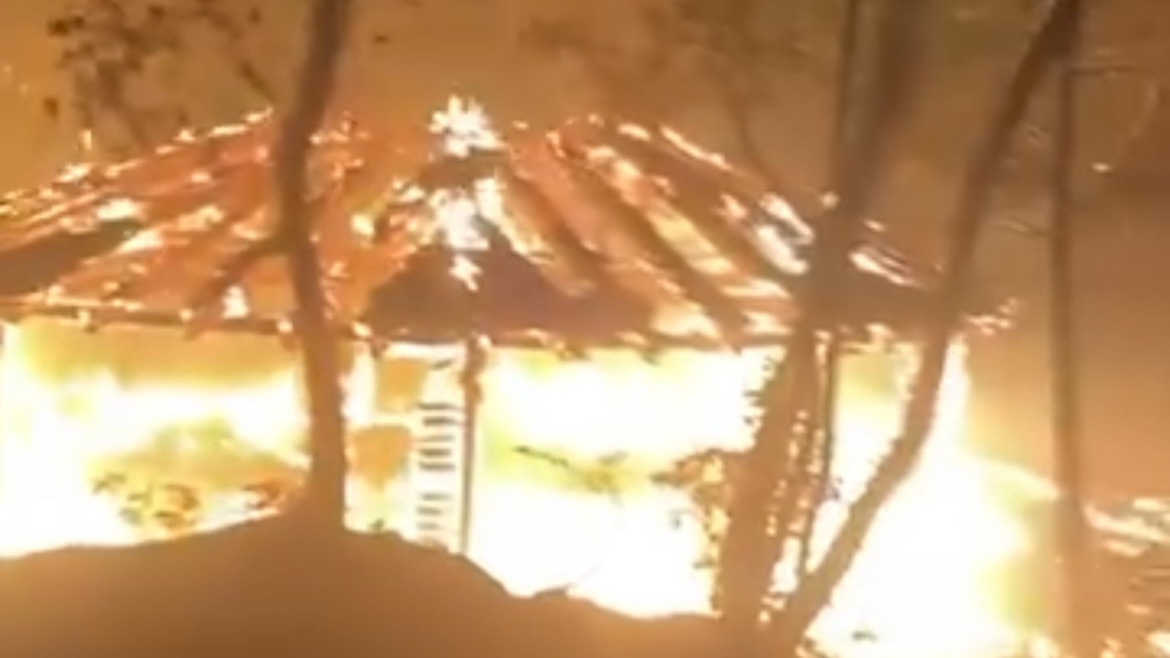 Bursa'da piknik ateşinden çıkan yangın paniğe neden oldu