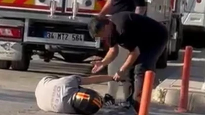 İzmir trafiğinde yumruklu kavga!