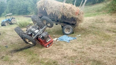 Traktörün altında kalan sürücü ağır yaralandı