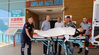Elektrik direğinde çalışma yaparken akıma kapıldı