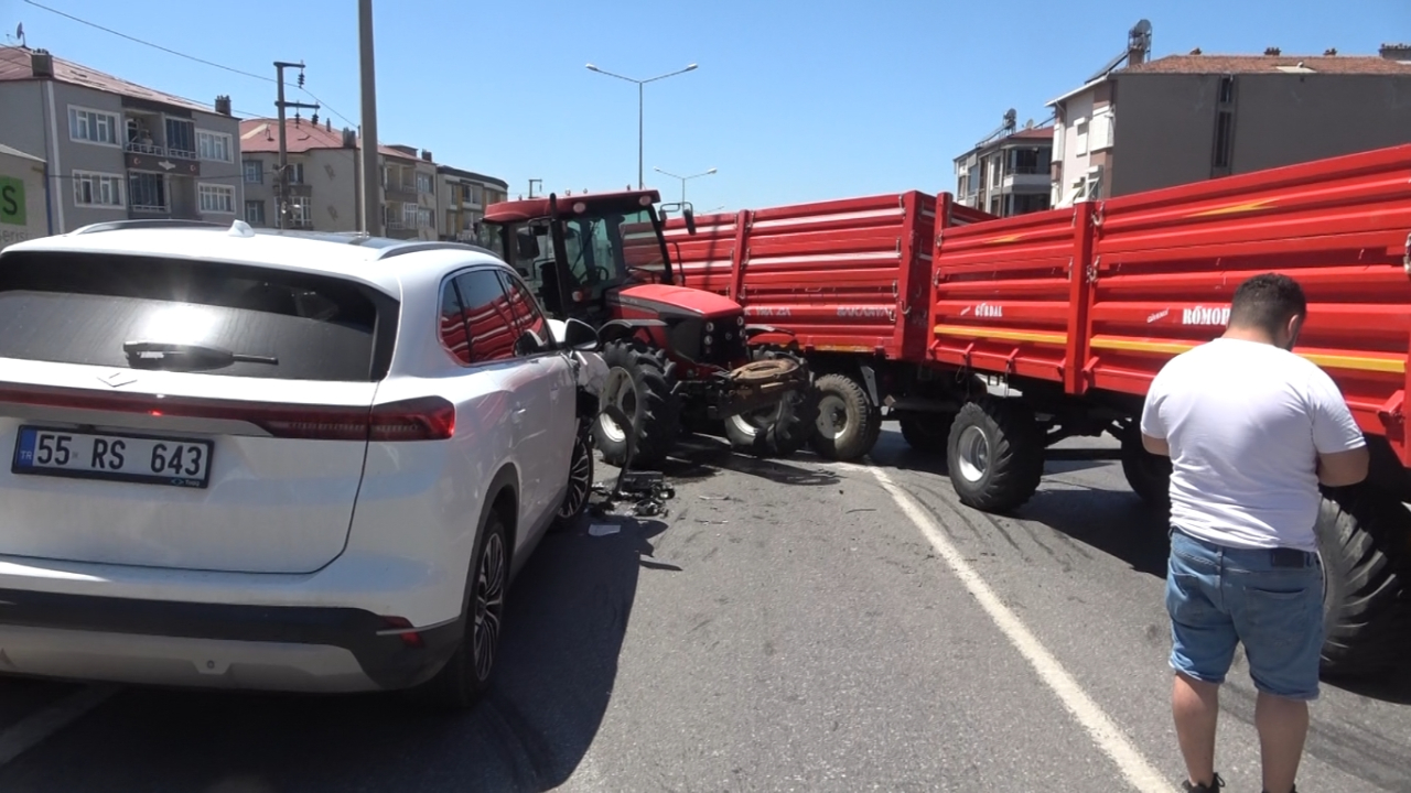 Samsun'da trafik kazası!