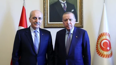 Cumhurbaşkanı Erdoğan TBMM Başkanı Kurtulmuş ile görüştü