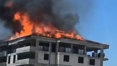 Gaziantep'te binada yangın çıktı!