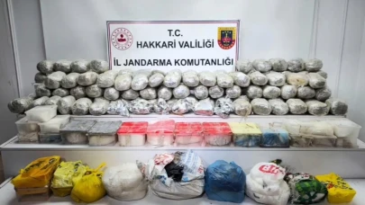 121 kilo uyuşturucuya el konuldu