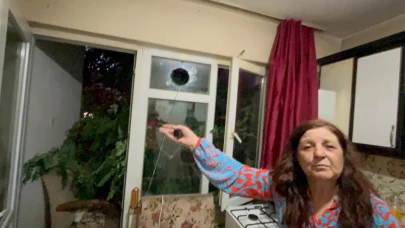 Balkonda kahve içerken üzerine ağaç devrildi