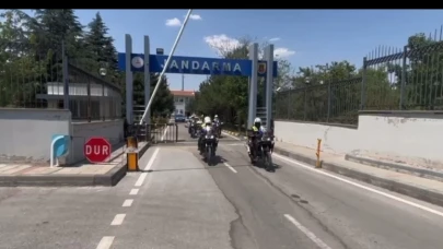 Jandarmadan motosikletlere şok uygulama