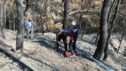 Hatay'da uçurumdan düşerek mahsur kaldı