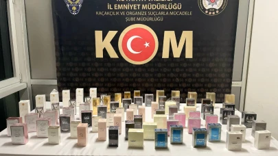 Kütahya'da kaçak parfüm operasyonu