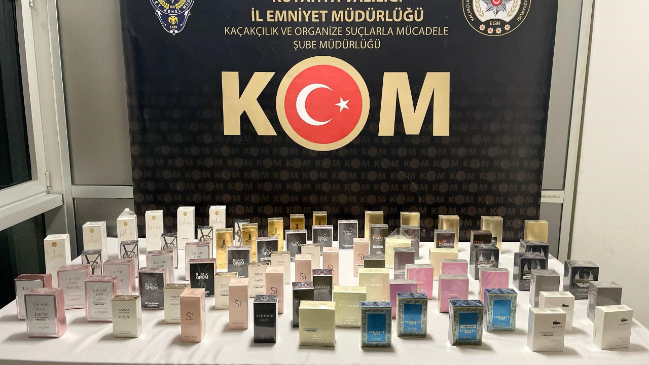 Kütahya'da kaçak parfüm operasyonu
