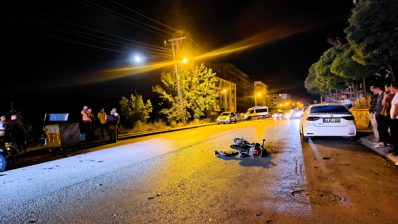Malatya'da otomobil ve motosiklet çarpıştı: 1 ölü