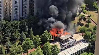 Ataşehir'de balık restoranında yangın