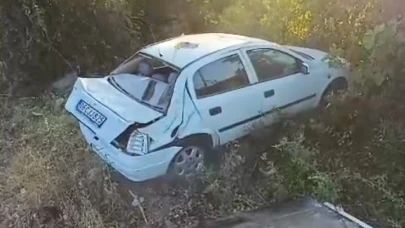 Çaycuma'da otomobil şarampole uçtu: 4 yaralı