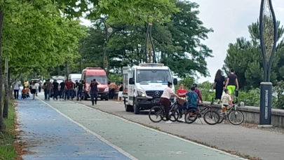 Boğulma tehlikesi geçiren vatandaş hastaneye kaldırıldı