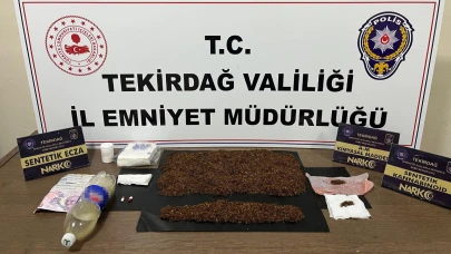 Tekirdağ’da uyuşturucu operasyonu: 3 tutuklu