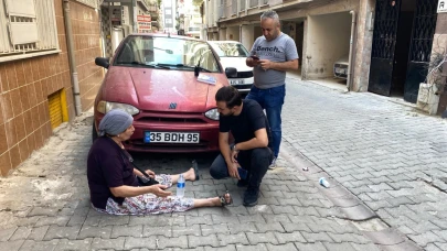 Eşini boğazında kemerle buldu