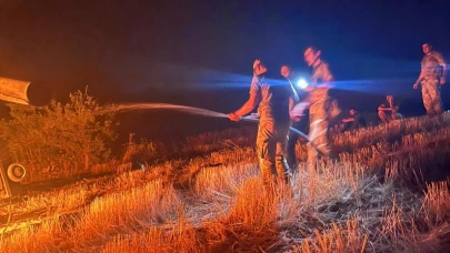 Tunceli’de biçerdöver yangını!