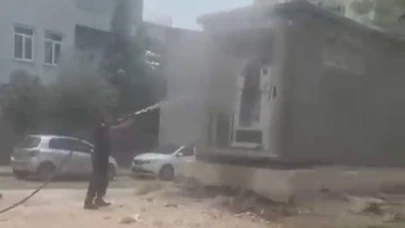 Elektrik trafosunda yangın!