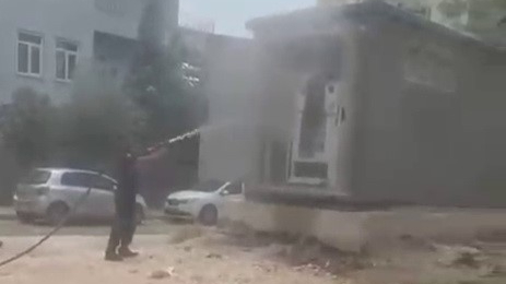 Elektrik trafosunda yangın!