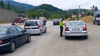 Trafik denetimlerinde 2 bin sürücüye ceza