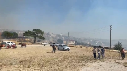 Çanakkale'de çıkan orman yangınında tedbiren iki köy boşaltıldı