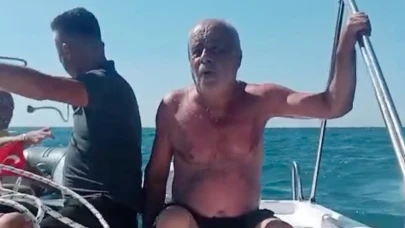 Denizde boğuluyordu: Son anda kurtarıldı