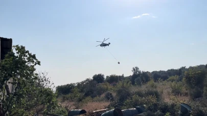 Ormanlık alanda çıkan yangın büyümeden söndürüldü