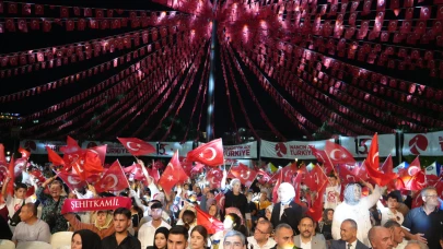 Gaziantep'te 15 Temmuz’un yıldönümünde binler meydanlardaydı