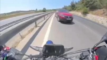Bursa'da motosikletli ölümden döndü