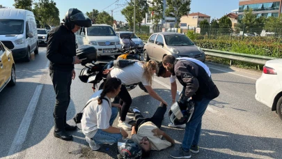 Bursa'da motosikletler çarpıştı:2 yaralı