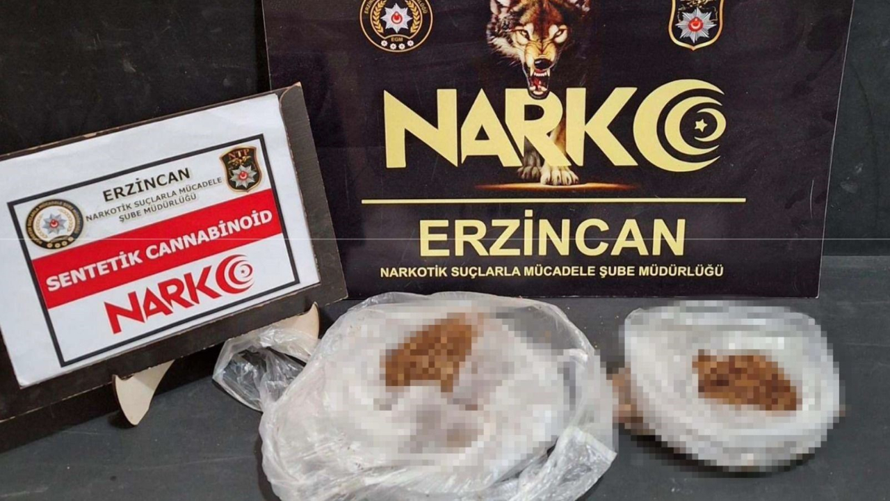 Erzincan’da uyuşturucu operasyonu: 2 gözaltı