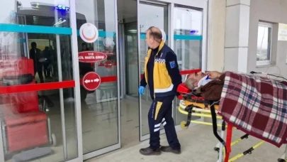 Tırpanla ot biçerken parmağını kopardı