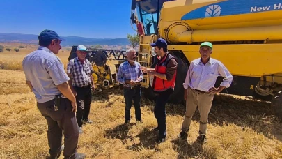 Yalıhüyük'te tarım ekiplerinin incelemeleri sürüyor