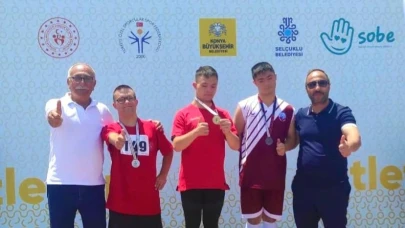 Elazığlı özel sporcu Ömer Aydemir’den Türkiye üçüncülüğü