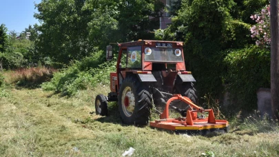 Atakum’da yeşil alanlarda bakım çalışması