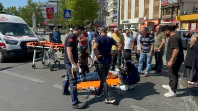 Otomobil ile elektrikli bisiklet çarpıştı: 1 yaralı