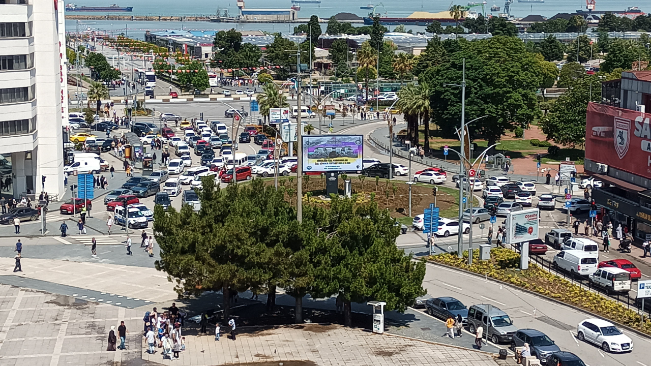 Samsun'da trafiğe kayıtlı araç sayısı 515 bini aştı