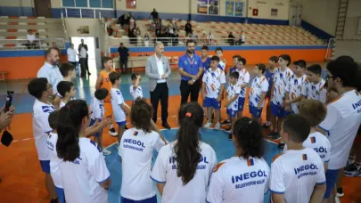 İnegöl Yaz Spor Okulları'nda çocuklar sporla buluştu